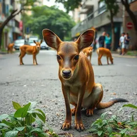 animais soltos na RJ-106