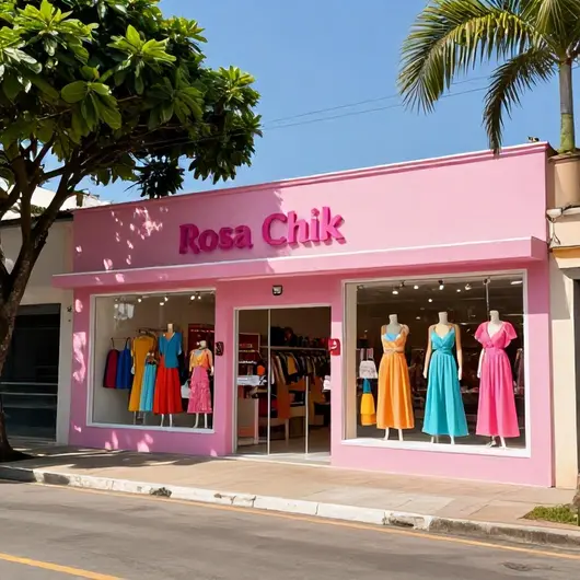 Rosa Chik Moda Praia