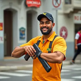 Porteiro saca arma para entregador de bebidas no RJ Veja vídeo porteiro saca arma para entregador de bebidas no RJ