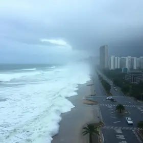 Ventos fortes de até 100 km/h devem atingir RJ e SP nesta sexta